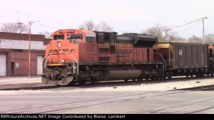 BNSF coal train DPU